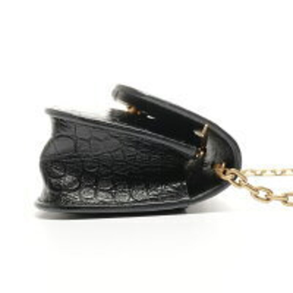 Balenciaga Embossed Leather Gossip Shoulder Bag Black - Picture 3 of 11